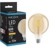 Mexen Vintis LED filament bulb E27, G125, 6W, Warm - 2200K, 600 lm, amber - L158-E27-0622-50
