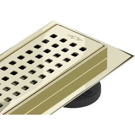 Mexen Flat 360° M08 Rotating Linear Drain 90 cm, Gold - 1525090-40