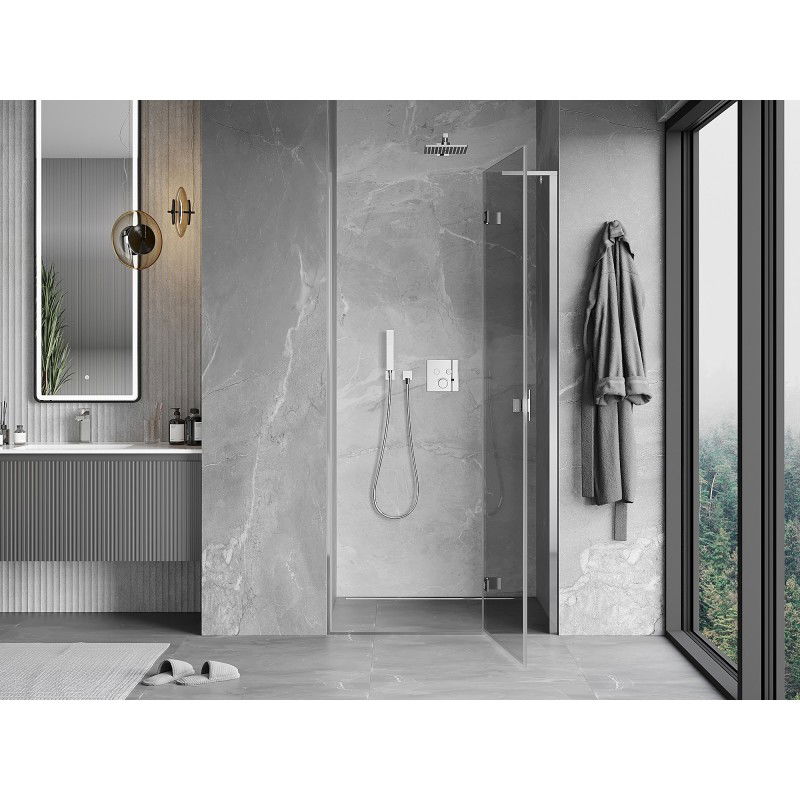 Mexen Mist-H L right-hand swinging shower door 110 cm, transparent, chrome - 8A5L-110-000-01-00-P