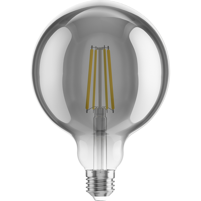 Mexen Vintis Filament LED Bulb E27, G125, 8W, Warm - 2700K, 680 lm, smoke - L158-E27-0827-70