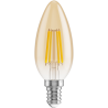 Mexen Vintis LED Filament Bulb E14, C35, 6W, Warm - 2200K, 600 lm, amber - L154-E14-0622-50