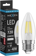 Mexen Vintis LED Filament Bulb E27, C35, 6W, Neutral - 4000K, 720 lm, clear - L154-E27-0640-00