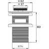 Mexen small round click-clack plug with overflow, Chrome - 79925-00