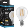 Mexen Vintis LED Filament Bulb E14, G45, 6W, Warm - 2700K, 720 lm, Clear - L156-E14-0627-00