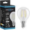 Mexen Vintis LED Filament Bulb E14, G45, 2W, Neutral - 4000K, 240 lm, clear - L156-E14-0240-00