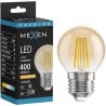 Mexen Vintis LED Filament Bulb E27, G45, 4W, Warm - 2200K, 400 lm, Amber - L156-E27-0422-50