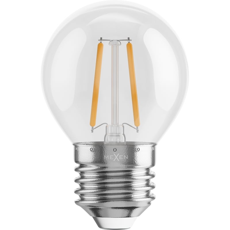 Mexen Vintis Filament LED Bulb E27, G45, 2W, Warm - 2700K, 240 lm, clear - L156-E27-0227-00
