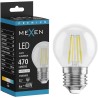 Mexen Vintis LED Filament Bulb E27, G45, 4W, Neutral - 4000K, 470 lm, clear - L156-E27-0427-00 - L156-E27-0440-00