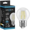 Mexen Vintis LED Filament Bulb E27, G45, 4W, Cool - 6500K, 470 lm, clear - L156-E27-0465-00