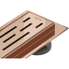 Mexen Flat 360° M01 swivel linear drain 50 cm, rose gold - 1620050-40