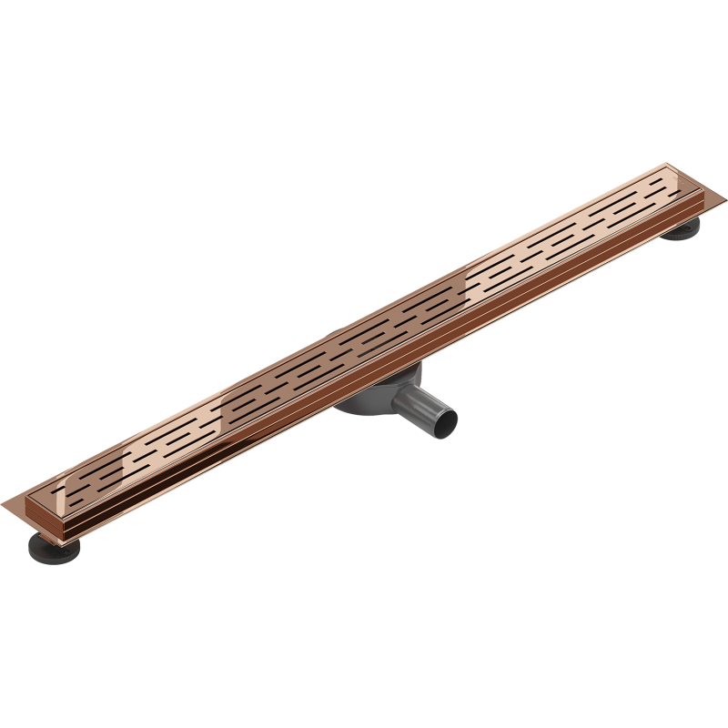Mexen Flat 360° M01 linear adjustable drain 90 cm, rose gold - 1620090-40