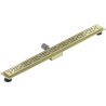 Mexen Flat M01 linear drain 80 cm, brushed gold - 1A20080-15