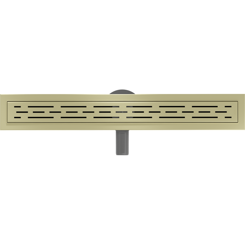 Mexen Flat 360° M01 50 cm Rotatable Linear Drain, Brushed Gold - 1A20050-40