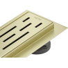 Mexen Flat 360° M01 Rotatable Linear Drain 70 cm, Brushed Gold - 1A20070-40