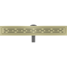 Mexen Flat 360° M01 Rotatable Linear Drain 70 cm, Brushed Gold - 1A20070-40