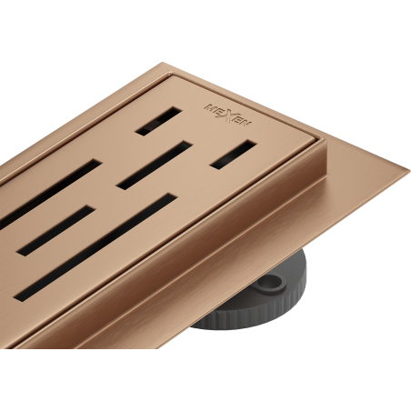 Mexen Flat M01 linear drain 90 cm, brushed copper - 1C20090-15