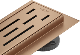 Mexen Flat M01 linear drain 90 cm, brushed copper - 1C20090-15