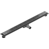 Mexen Flat M01 linear drain 90 cm, brushed gun gray - 1E20090-15
