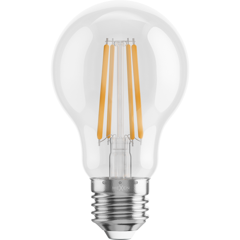 Mexen Vintis LED Filament Bulb E27, A60, 8W, Warm - 2200K, 1055 lm, clear - L150-E27-0822-00