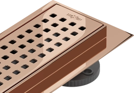 Mexen Flat M08 Linear Drain 50 cm, Rose Gold - 1625050-15