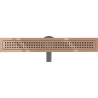 Mexen Flat 360° M08 Rotary Linear Drain 60 cm, Rose Gold - 1625060-40