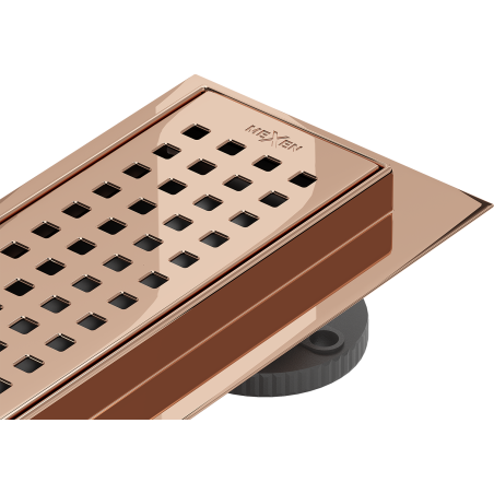 Mexen Flat 360° M08 90 cm Rotating Linear Drain, Rose Gold - 1625090-40