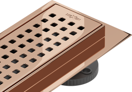 Mexen Flat 360° M08 90 cm Rotating Linear Drain, Rose Gold - 1625090-40