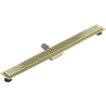 Mexen Flat M08 Linear Drain 100 cm, Brushed Gold - 1A25100-15