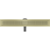 Mexen Flat 360° M08 50 cm Rotating Linear Drain, Brushed Gold - 1A25050-40