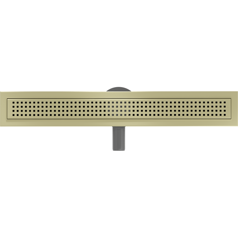 Mexen Flat 360° M08 70 cm Rotating Linear Drain, Brushed Gold - 1A25070-40