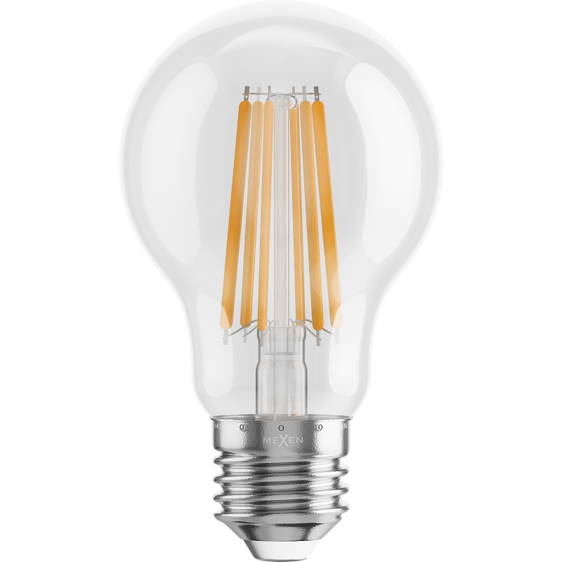 Mexen Vintis LED Filament Bulb E27, A60, 10W, Warm - 2700K, 1320 lm, clear - L150-E27-1027-00