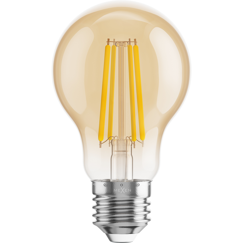 Mexen Vintis LED Filament Bulb E27, A60, 10W, Warm - 2700K, 910 lm, amber - L150-E27-1027-50