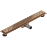 Mexen Flat M08 Linear Drain 50 cm, Brushed Copper - 1C25050-15