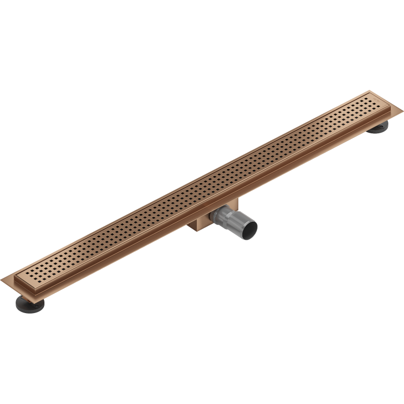 Mexen Flat M08 linear drain 90 cm, brushed copper - 1C25090-15