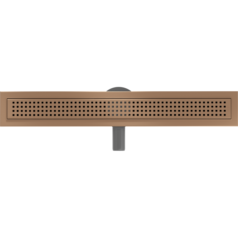 Mexen Flat 360° M08 50 cm Rotating Linear Drain, Brushed Copper - 1C25050-40