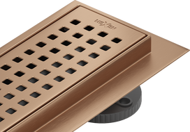 Mexen Flat 360° M08 rotating linear drain 70 cm, brushed copper - 1C25070-40