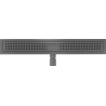Mexen Flat M08 Linear Drain 50 cm, Gun Gray Brushed - 1E25050-15