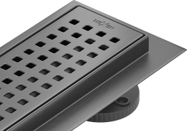 Mexen Flat M08 linear drain 60 cm, gun gray brushed - 1E25060-15
