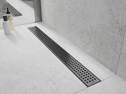 Mexen Flat M08 linear drain 60 cm, gun gray brushed - 1E25060-15