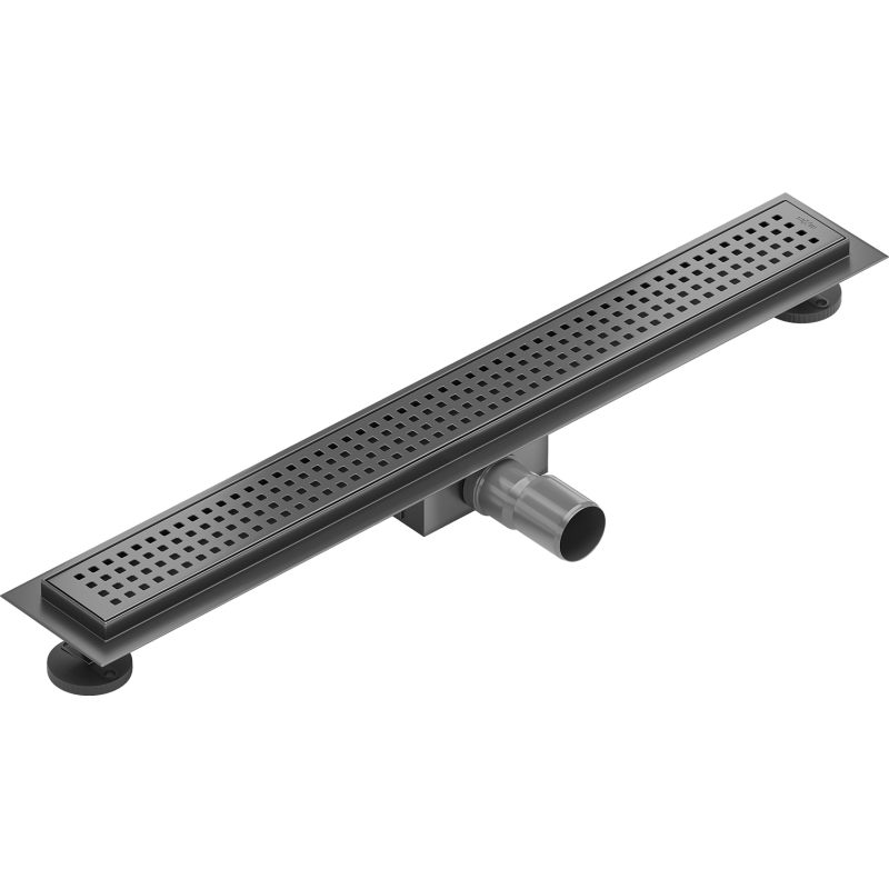 Mexen Flat M08 linear drain 70 cm, brushed gun gray - 1E25070-15