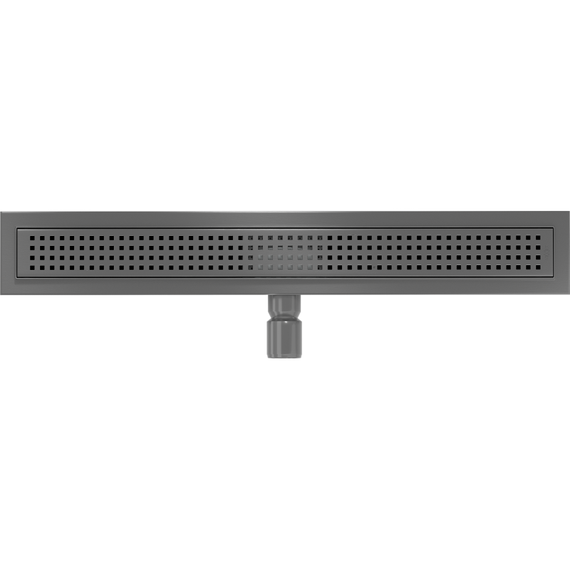 Mexen Flat M08 linear drain 70 cm, brushed gun gray - 1E25070-15