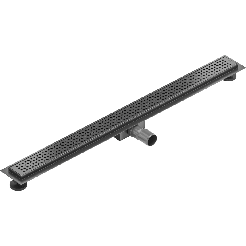 Mexen Flat M08 Linear Drain 90 cm, Brushed Gun Gray - 1E25090-15