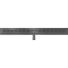 Mexen Flat M08 linear drain 100 cm, gun gray brushed - 1E25100-15