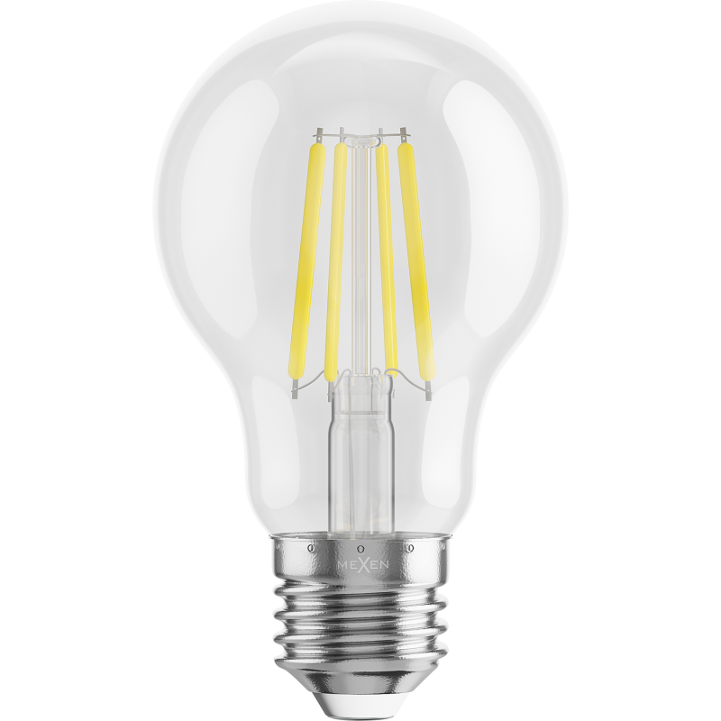 Mexen Vintis LED Filament Bulb E27, A60, 6W, Cool - 6500K, 720 lm, clear - L150-E27-0665-00