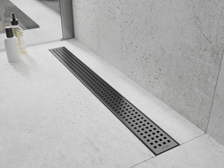 Mexen Flat 360° M08 60 cm Rotatable Linear Drain, Gun Gray Brushed - 1E25060-40