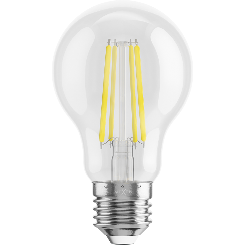 Mexen Vintis LED filament bulb E27, A60, 8W, Cold - 6500K, 1055 lm, clear - L150-E27-0865-00