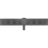 Mexen Flat 360° M08 70 cm Rotatable Linear Drain, Brushed Gun Gray - 1E25070-40