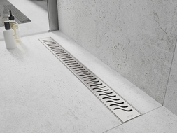 Mexen Flat 360° M09 100 cm Rotary Linear Drain, Inox - 1028100-40