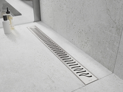 Mexen Flat 360° M09 Linear Rotating Drain 90 cm, Inox - 1028090-40