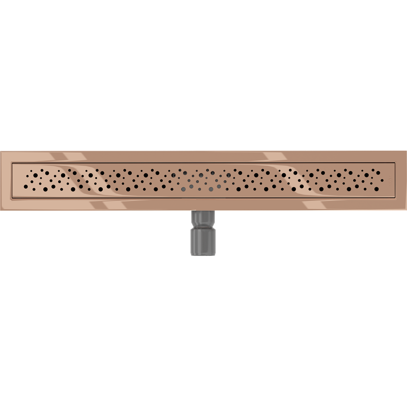 Mexen Flat M12 Linear Drain 50 cm, Rose Gold - 1621050-15